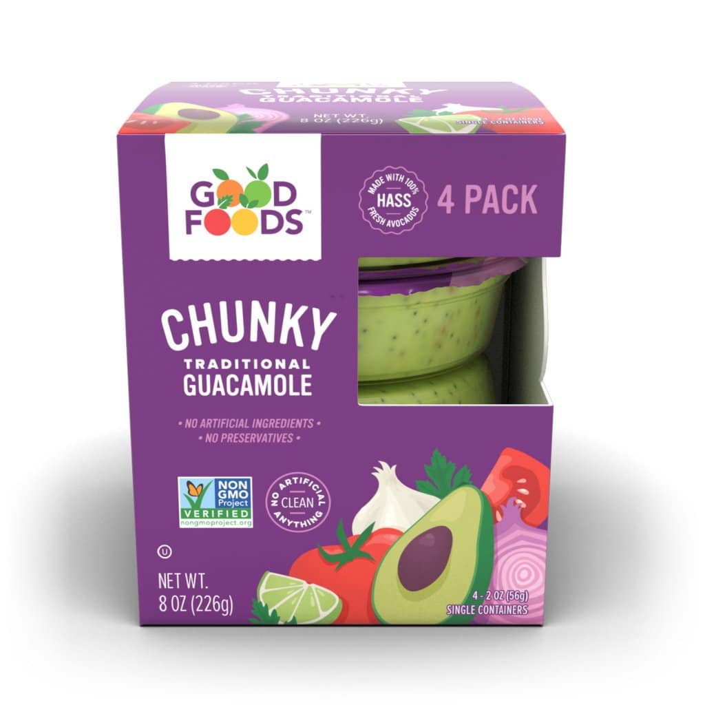 Chunky Guacamole Single Serve Good Foods