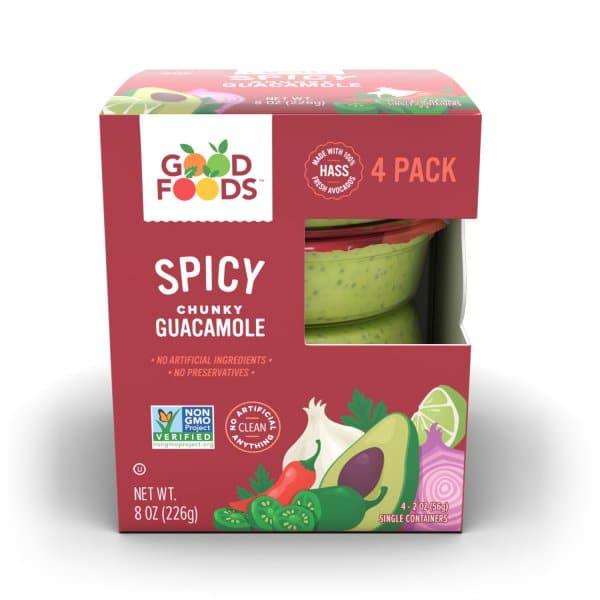 Spicy Guacamole Single Serve Good Foods
