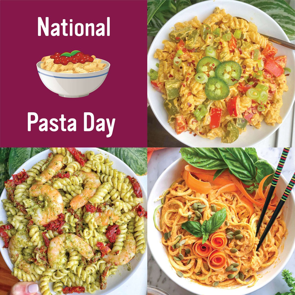 We're Celebrating National Pasta Day (10/17)! Good Foods