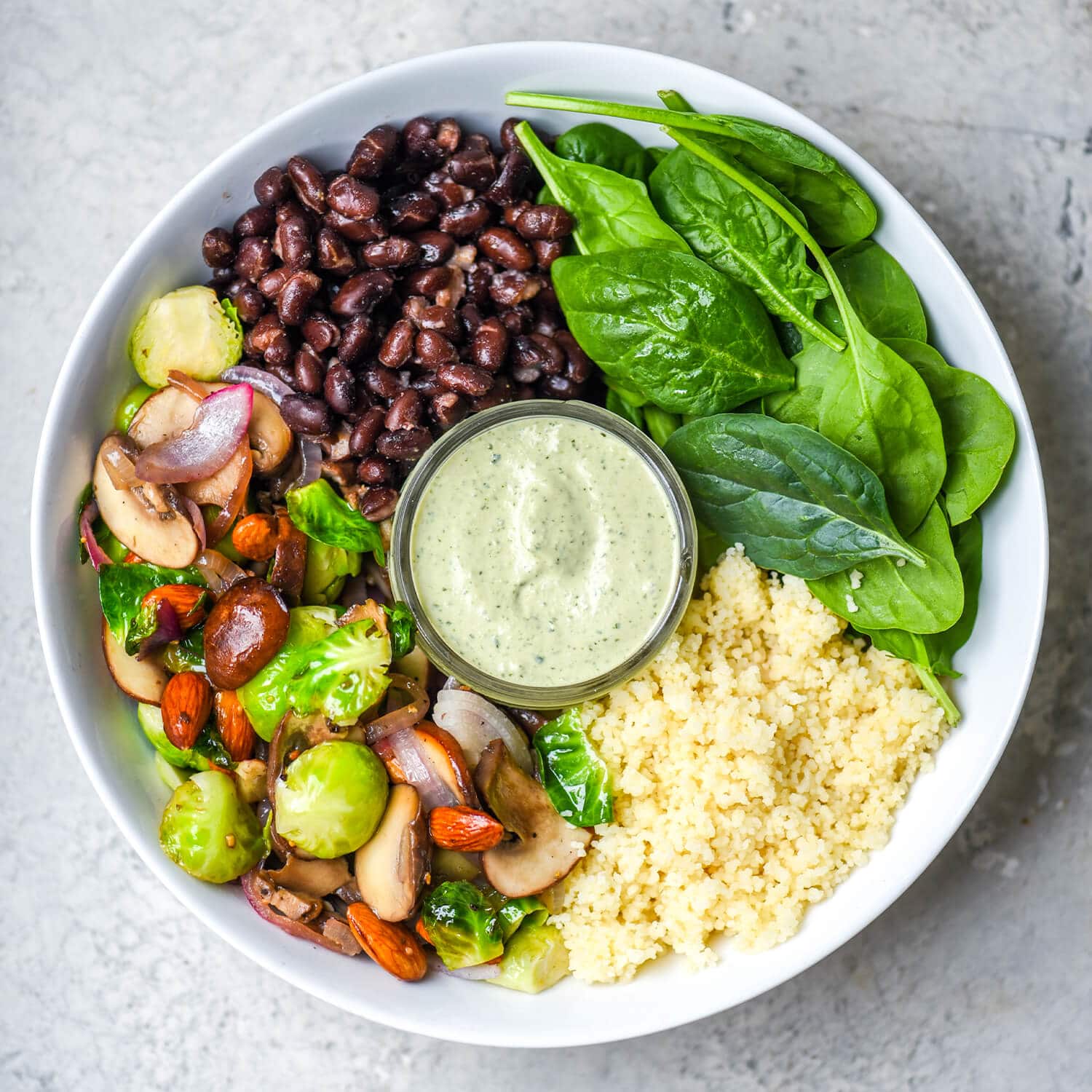 Veggie Bowl with Cilantro Dip | Good Foods