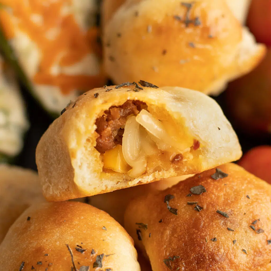 Vegan Pizza Dough Bites with Queso