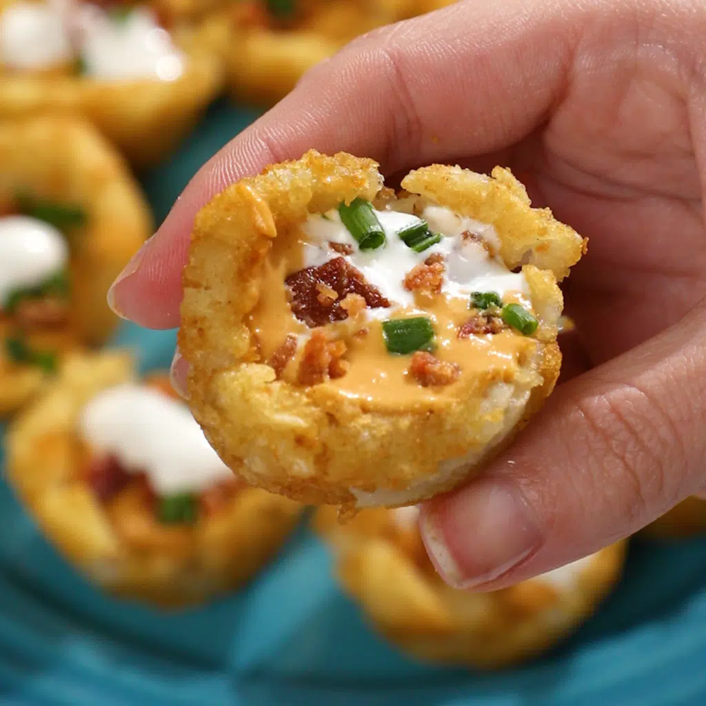 Tater Tot Appetizer Cups