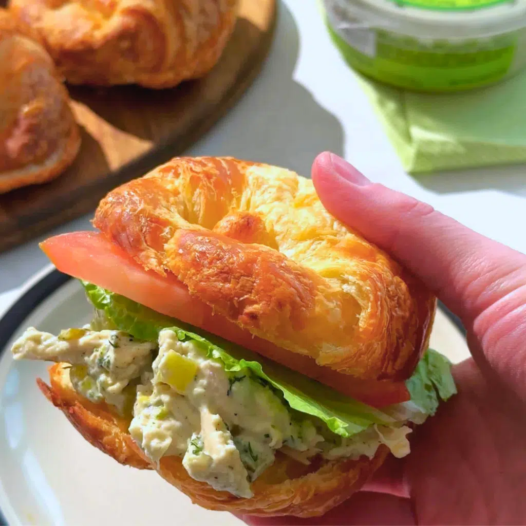 Dill Pickle Chicken Salad Sandwich