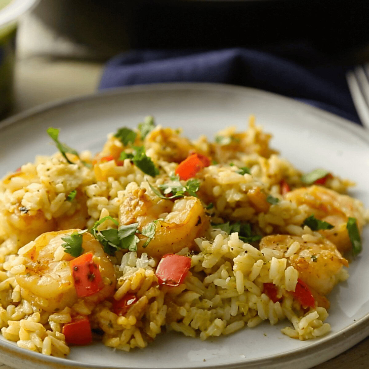 One-Pan Shrimp And Rice