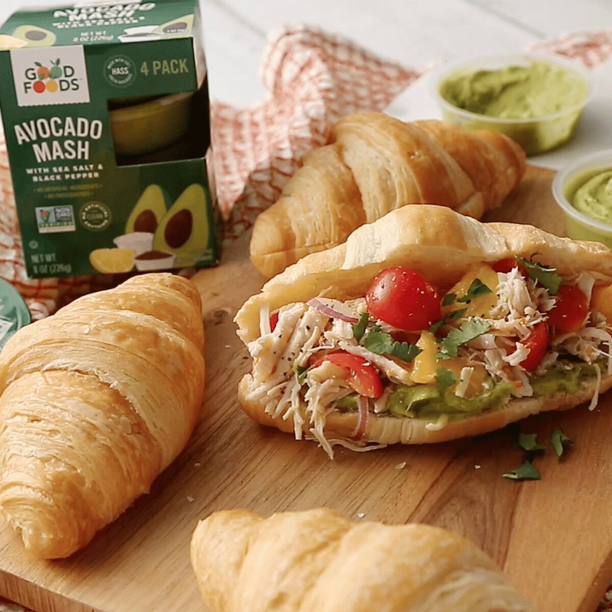 Mango & Avocado Chicken Salad Sandwich