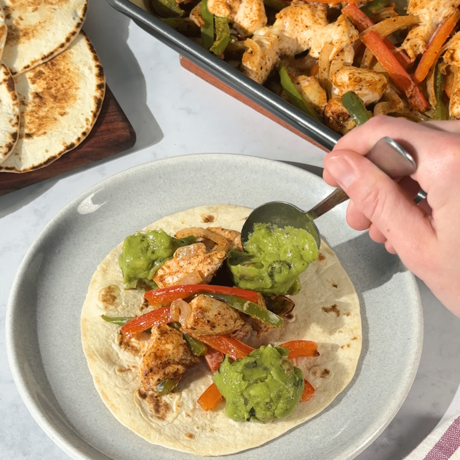 Chicken Fajita Sheet Pan