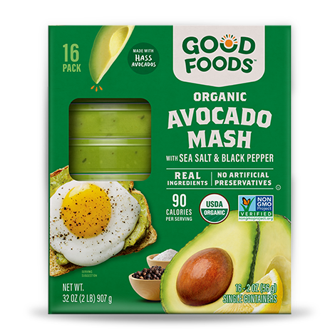 Good Foods Organic Avocado Mash 16pk