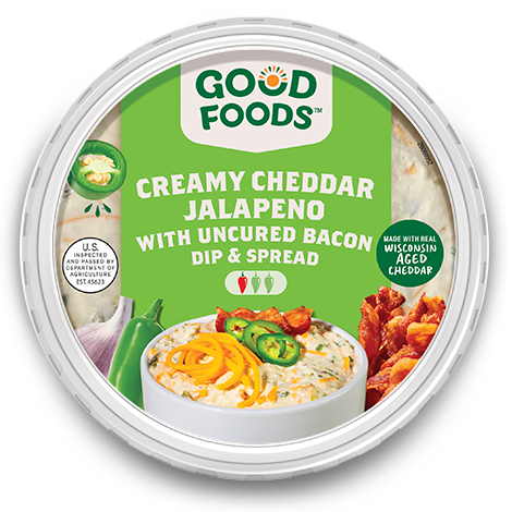 Good Foods Creamy Cheddar Jalapeno with Uncured Bacon Spread
