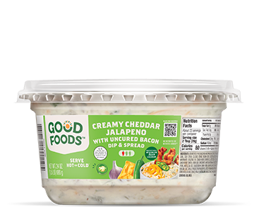 Good Foods Creamy Cheddar Jalapeno with Uncured Bacon Spread