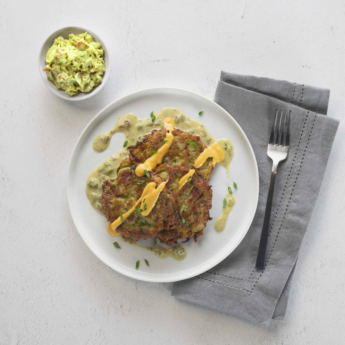 Crispy Creamy Guac Fritters