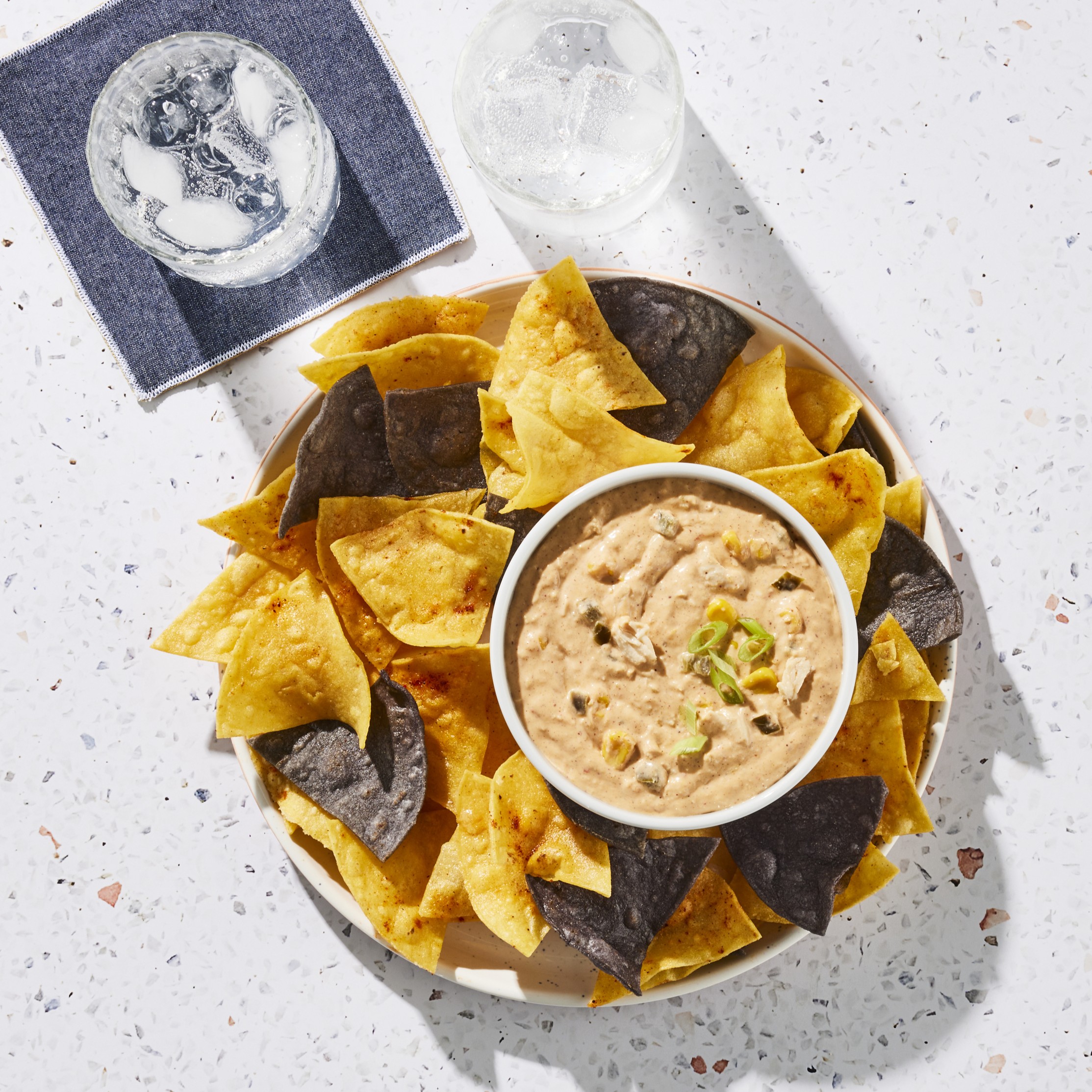 Chicken Taco Dip & Chips